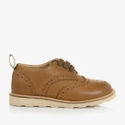 Tan Brown Leather Brogue Shoes