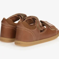 Tan Brown Leather Sandals