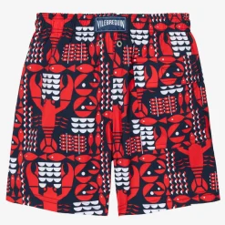 Teen Boys Blue Lobster Swim Shorts