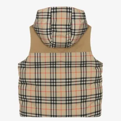 Teen Boys Check Reversible Down Gilet