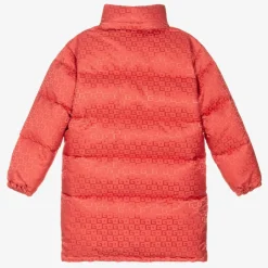 Teen Girls Pink Hooded Puffer Coat