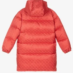 Teen Girls Pink Hooded Puffer Coat