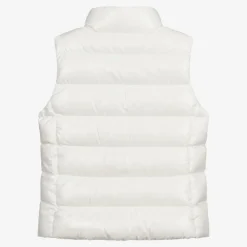 Teen Girls White Down Padded Ghany Puffer Gilet
