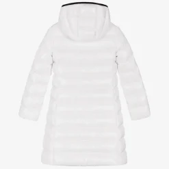 Teen Girls White Down Padded Moka Coat
