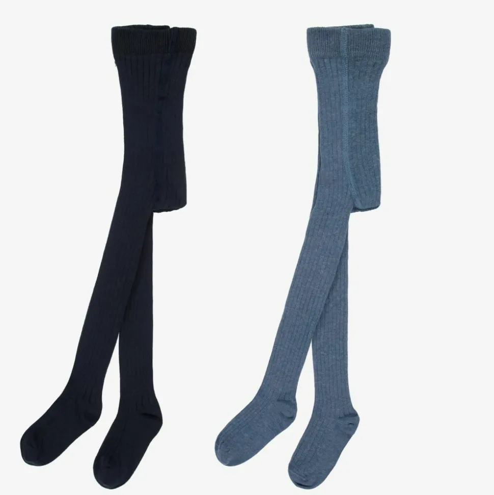 Two Tone Blue Tights (2 Pack)