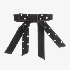 Velvet Bow Hair Clip (10cm)