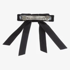 Velvet Bow Hair Clip (10cm)