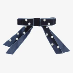 Velvet Bow Hair Clip (10cm)