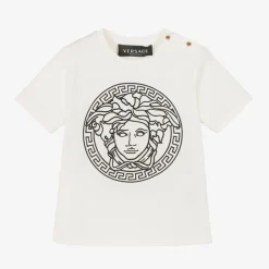 White & Black Medusa Baby T-Shirt