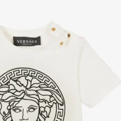 White & Black Medusa Baby T-Shirt