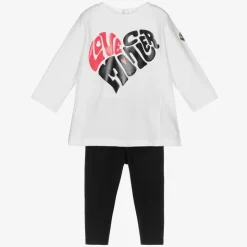 White & Blue Leggings Set