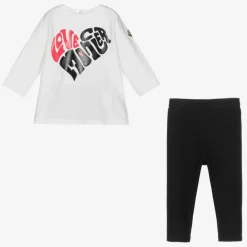 White & Blue Leggings Set