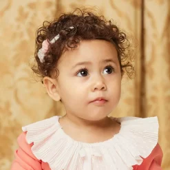 White & Pink Floral Headband