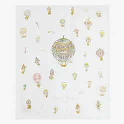 White & Blue Organic Cotton Reversible Duvet (132cm)