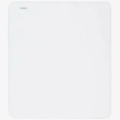 White & Blue Padded Cotton Blanket (75cm)