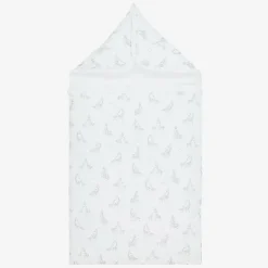 White & Grey Pima Cotton Baby Nest (78cm)