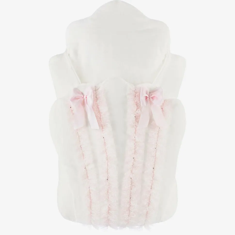 White & Pink Baby Nest (70cm)