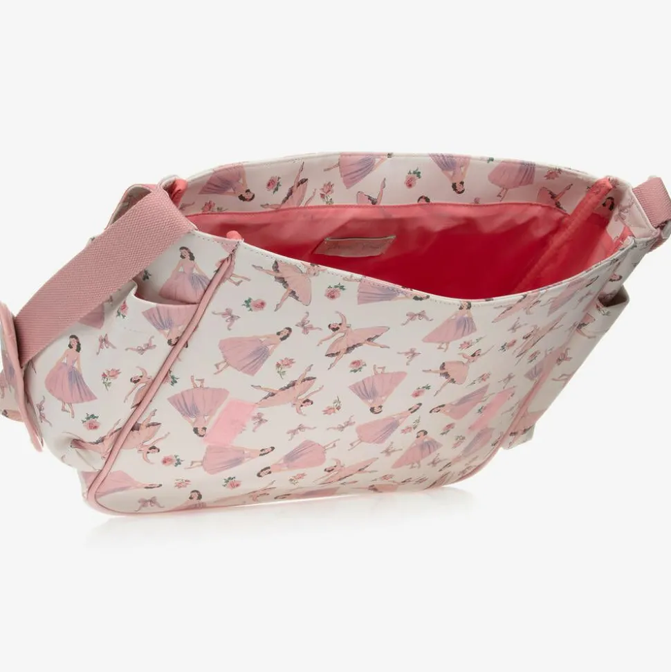White & Pink Ballerina Baby Changing Bag (36cm)