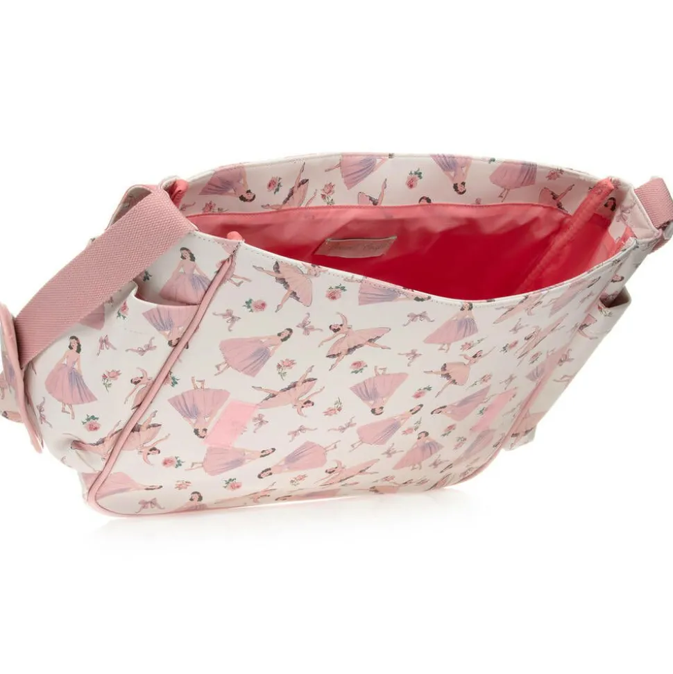 White & Pink Ballerina Baby Changing Bag (36cm)