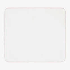 White & Pink Cotton Hooded Towel & Mitt Set