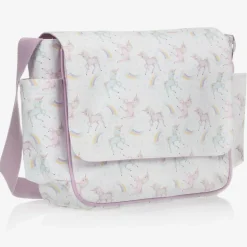 White & Pink Unicorn Baby Changing Bag (39cm)