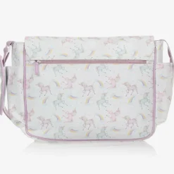 White & Pink Unicorn Baby Changing Bag (39cm)