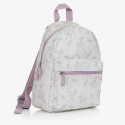 White & Purple Unicorn Backpack (32cm)