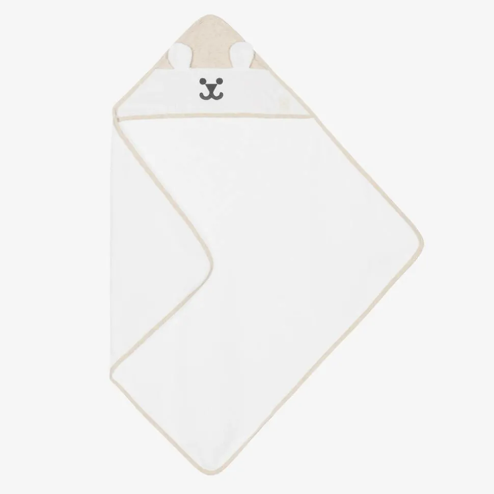 White Bear Hooded Towel (70cm)