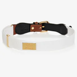White Cotton & Leather Mouse Belt
