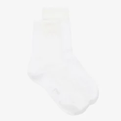 White Cotton Ankle Socks