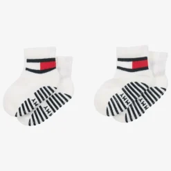White Cotton Ankle Socks (2 Pack)