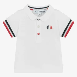 White Cotton Baby Polo Shirt