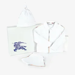 White Cotton Babygrow Gift Set