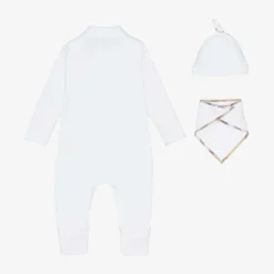 White Cotton Babygrow Gift Set