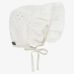 White Cotton Bonnet (SPF30)