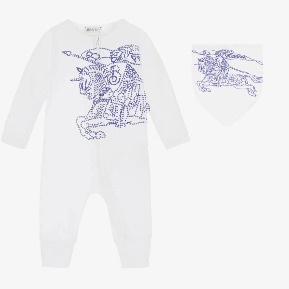 White Cotton EKD Babysuit Gift Set