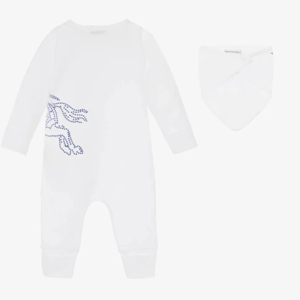 White Cotton EKD Babysuit Gift Set