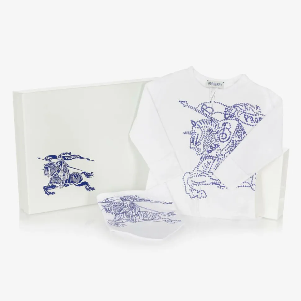 White Cotton EKD Babysuit Gift Set