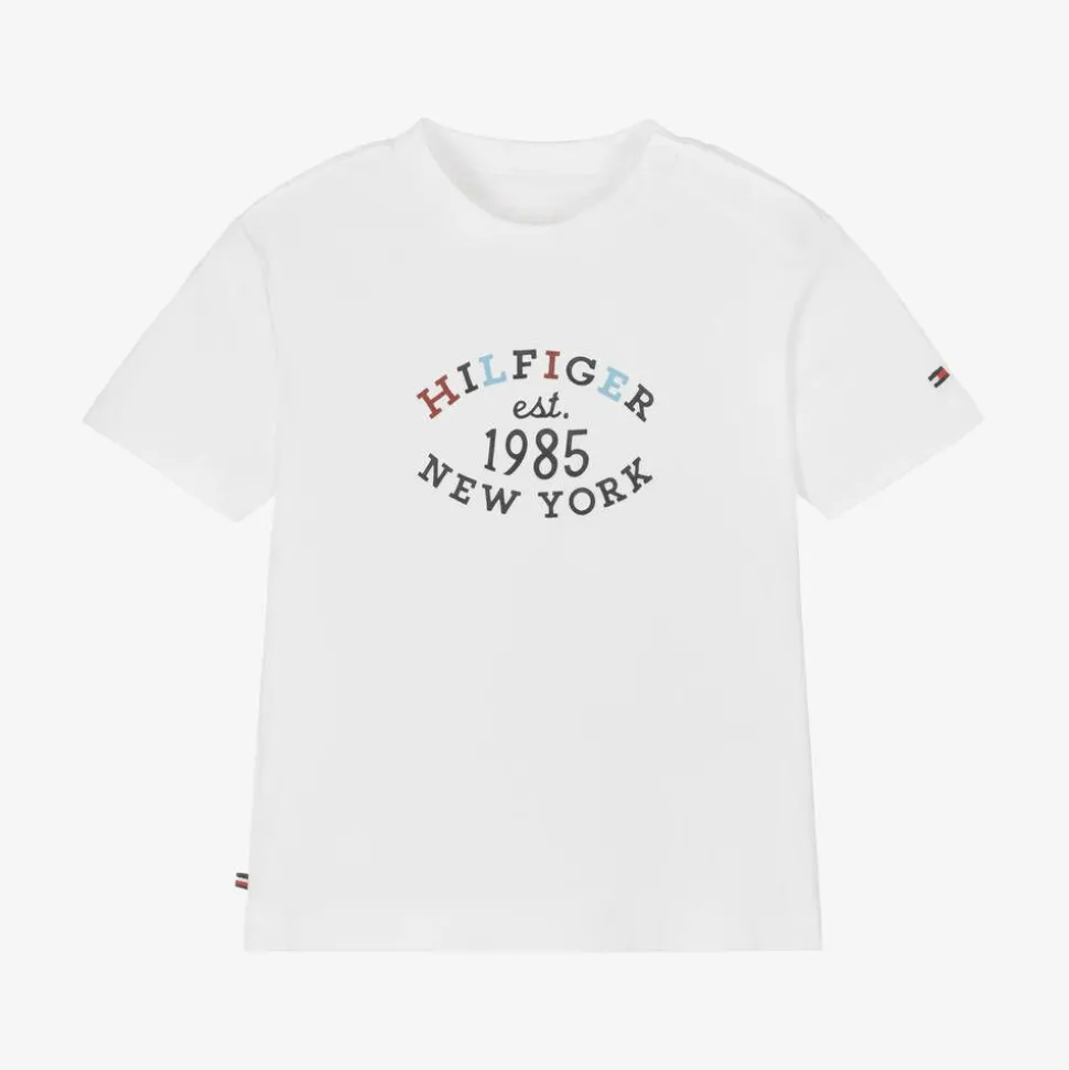 White Cotton Jersey Baby T-Shirt