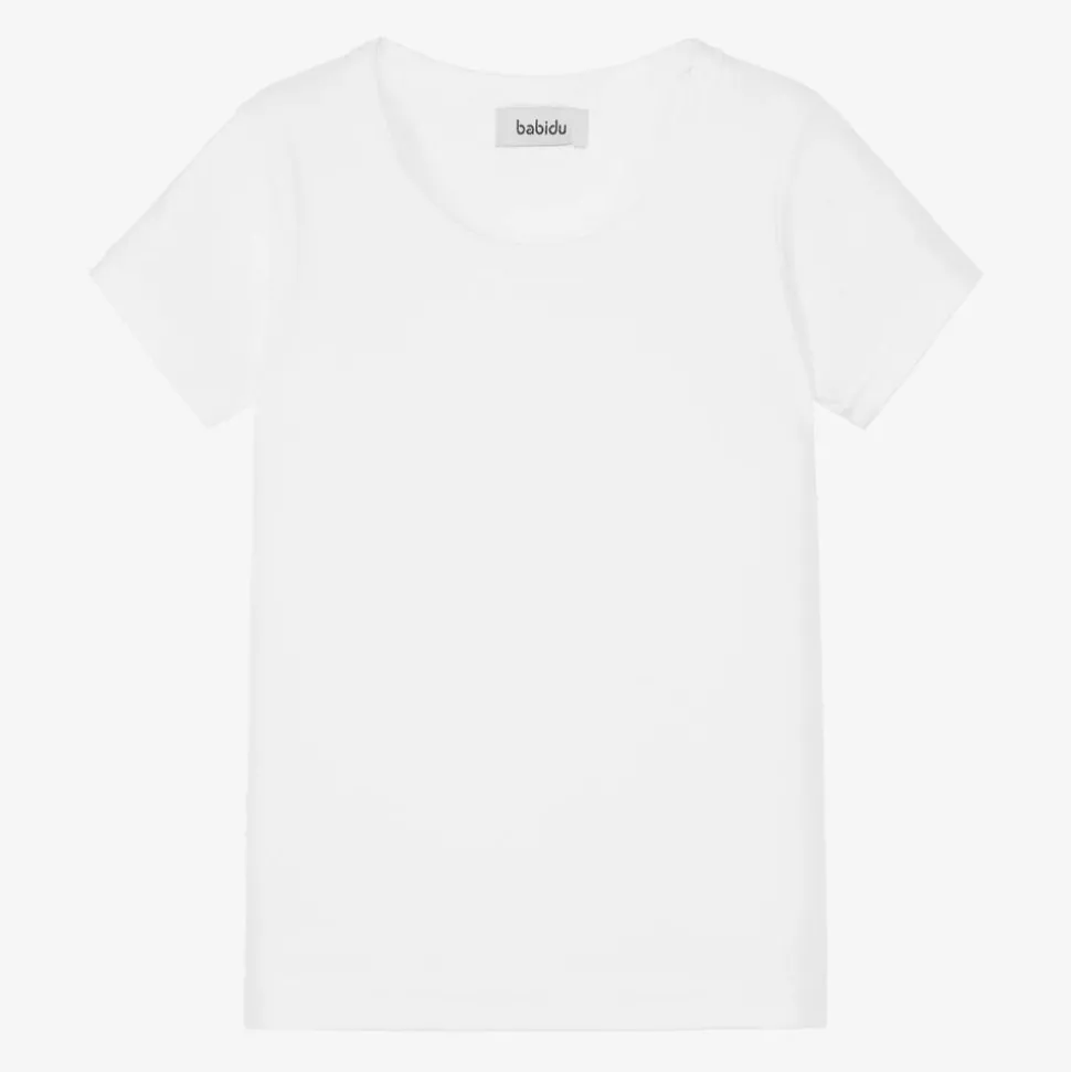 White Cotton Jersey T-Shirt