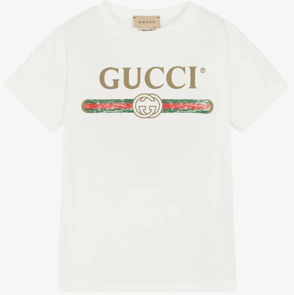 White Cotton Logo T-Shirt