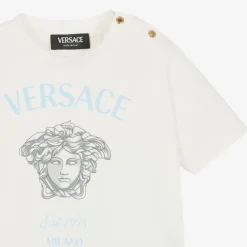 White Cotton Medusa Baby T-Shirt