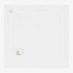 White Cotton Personalised Reindeer Blanket (88cm)