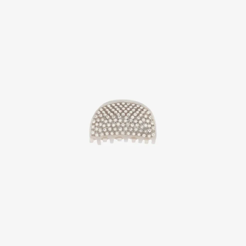 White Diamante Hairclip (5cm)