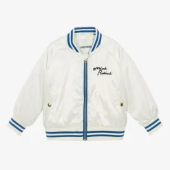 White Dolphin Baseball Jacket