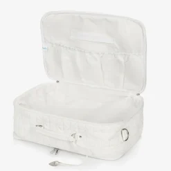 White Faux Leather Hospital Bag Set (49cm)