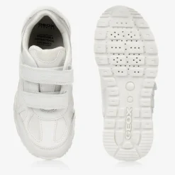 White Faux Leather Trainers