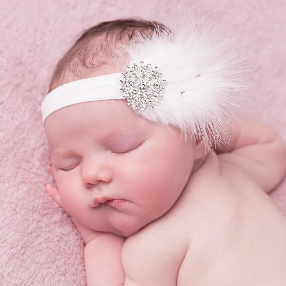 White Feather Headband