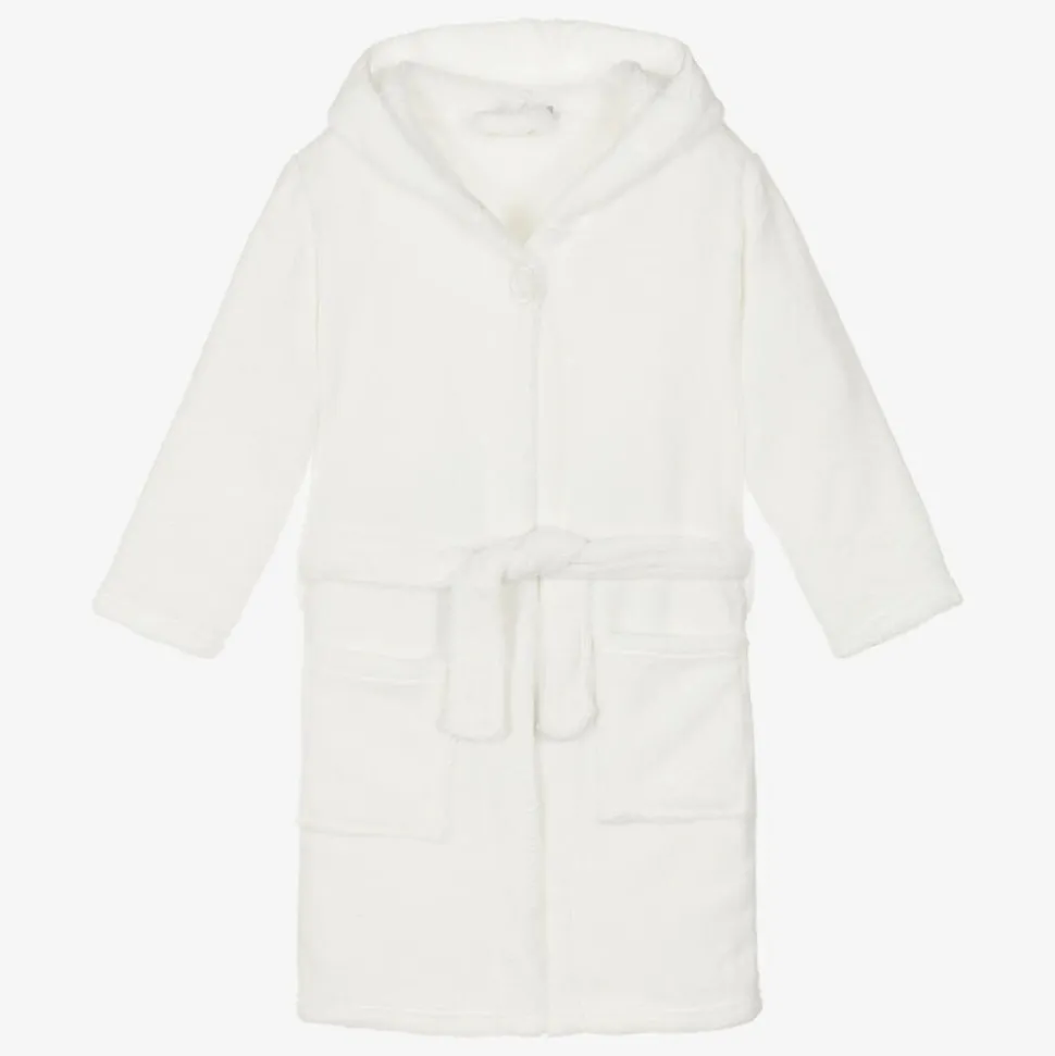 White Fleece Dressing Gown