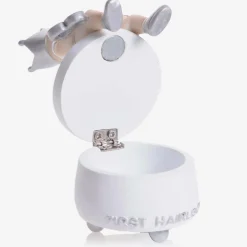 White Hairlock Keepsake Box (9cm)